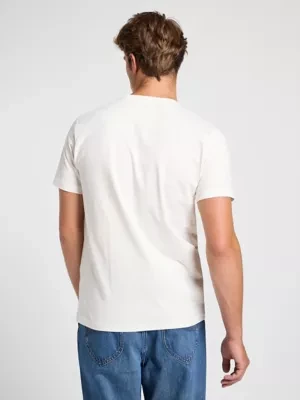 Lee Medium Logo Tee Ecru Size