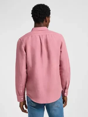 Lee Patch Shirt Garment Dye Mauve Size