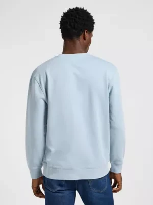 Lee Plain Crew Sweatshirt Concrete Gray Size