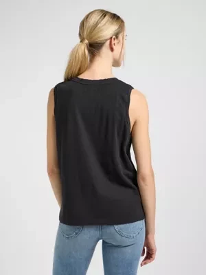 Lee Plain Muscle Tank Unionall Black Size