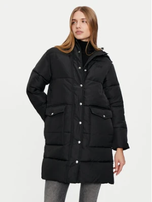 Lee Płaszcz zimowy 112355161 Czarny Relaxed Fit