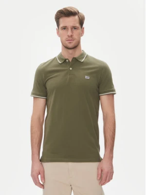 Lee Polo Pique 112363855 Zielony Regular Fit