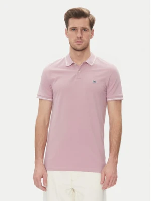 Lee Polo Pique 112363856 Fioletowy Regular Fit