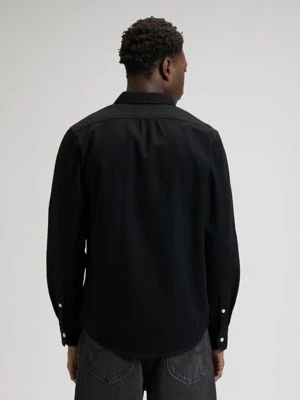 Lee Regular Button Down Shirt Black Size