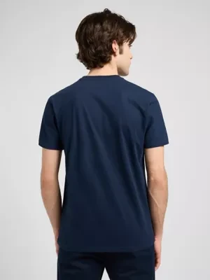 Lee Regular Essential Graphic Tee Rivet Navy Size