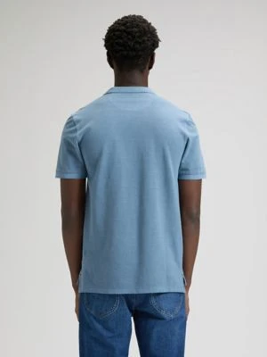 Lee Regular Garment Dye Polo Dustier Blue Size