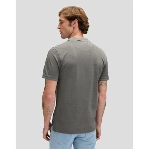 Lee Regular Garment Dye Polo Static Gray Size