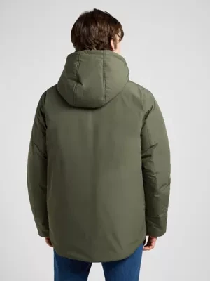 Zdjęcie produktu Lee Regular Hooded Short Puffer Jacket Olive Gray Size