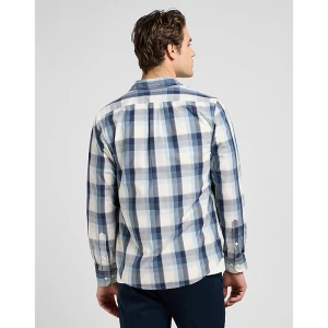 Lee Regular Lightweight Button Down Shirt Vintage Blue Ombre Size