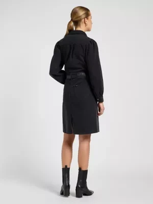 Lee Regular Long Sleeve Dress Dark Memory Size