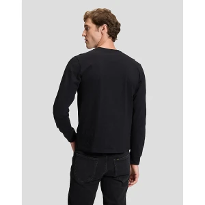 Lee Regular Long Sleeve Patch Logo Tee Black