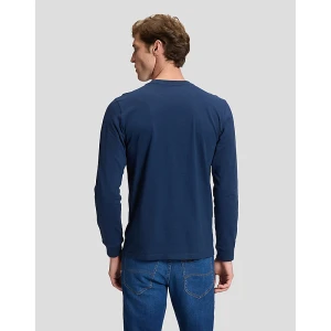 Lee Regular Long Sleeve Patch Logo Tee Dress Blues
