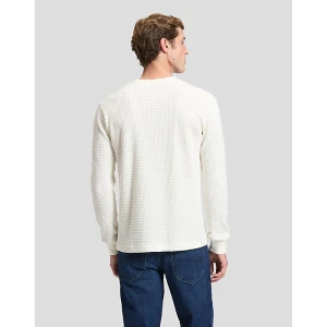Lee Regular Long Sleeve Waffle Tee Off White