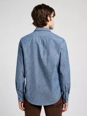 Lee Regular Patch Shirt Rinse Size