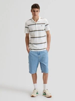 Lee Regular Pique Polo Halogen Safari Stripe Size