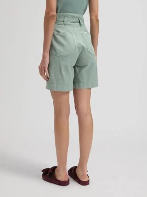 Lee Regular Pleated Bermuda Desert Sage Size