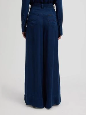 Lee Regular Pleated Wide Leg Jean Sunset Ride Size 33x33