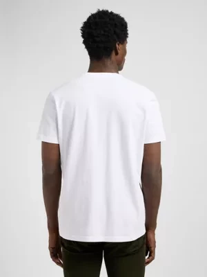 Lee Regular Short Sleeve Small Logo Tee Bright White Size