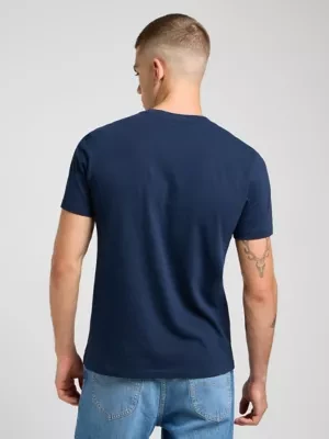 Lee Regular Short Sleeve Small Logo Tee Rivet Navy Size