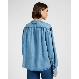 Lee Regular Statement Collar Shirt Indigo Rum Size