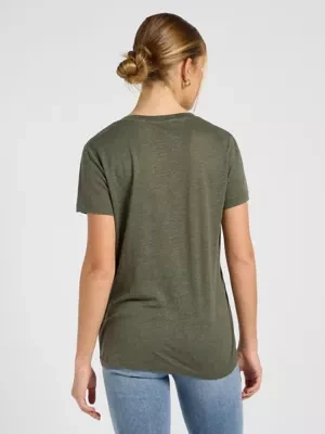 Zdjęcie produktu Lee Regular V Neck Tee Oak Moss Size