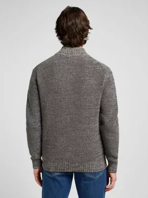 Lee Relaxed Cardigan Zip Smoke Gray Size