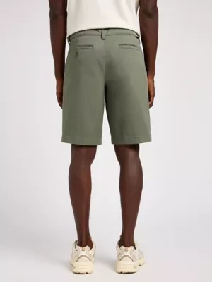 Lee Relaxed Chino Short Olive Grove Size