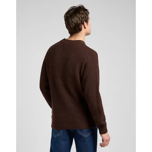 Lee Relaxed Chunky Crew Neck Sweater Arabica Size