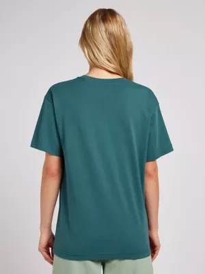 Lee Relaxed Crew Tee Evergreen Size