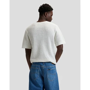 Lee Relaxed Crochet Crew-Neck Tee Natural Size
