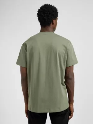 Lee Relaxed Elevated Essential Logo Tee Olive Stone Size