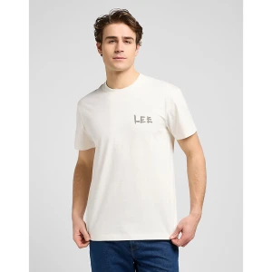 Lee Relaxed Graphic Tee Ecru Size