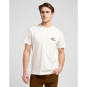 Lee Relaxed Graphic Tee Ecru Size