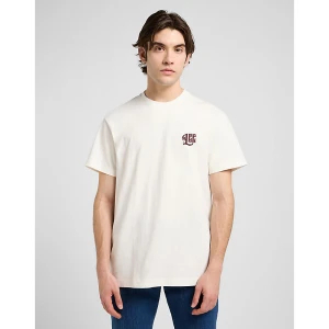 Lee Relaxed Graphic Tee Ecru Size