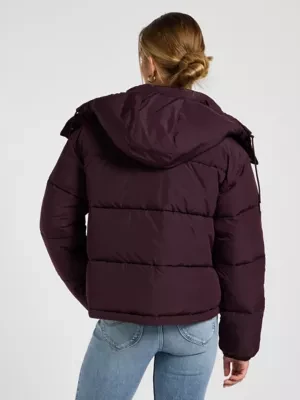 Zdjęcie produktu Lee Relaxed Hooded Short Puffer Deep Wine Size