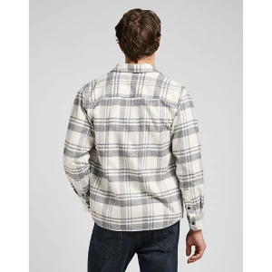 Lee Relaxed Mercantile Shirt Painter Gray Jaspe Plaid Size