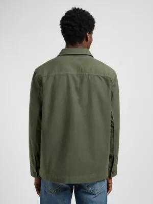 Lee Relaxed Paneled Overshirt Oak Moss Size