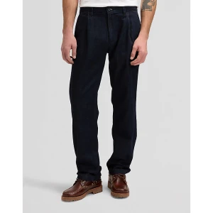 Lee Relaxed Pleated Lightweight Chino Trousers Rinse Size 38x34