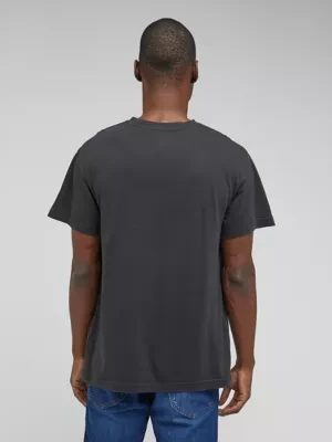 Lee Relaxed Pocket Tee Washed Black Size