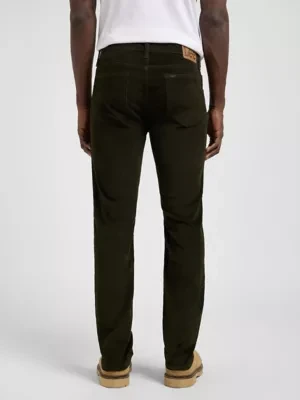 Lee Rider Slim Corduroy Pant Olive Night Size 38x34
