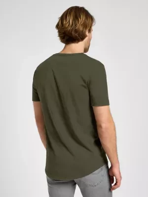 Lee Shaped Tee Olive Night Size