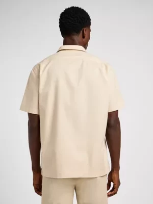 Lee Short Sleeve Chetopa Shirt Stone Size