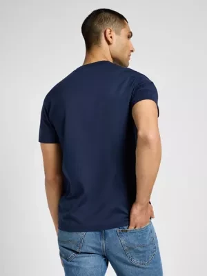 Lee Short Sleeve Relaxed Tee Mood Indigo Size