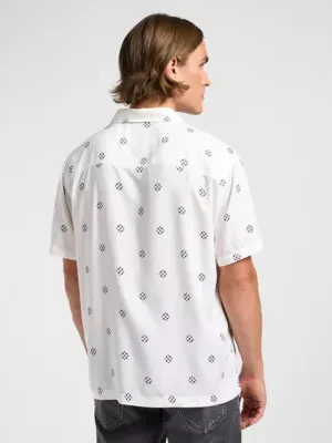 Lee Short Sleeve Resort Shirt Ecru Size