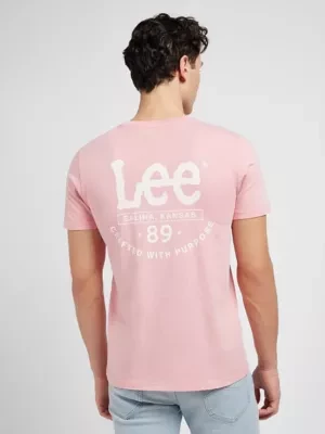 Lee Short Sleeve Tee Cassie Pink Size