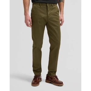 Lee Slim Lightweight Chino Trousers Olive Moss Size 38x34