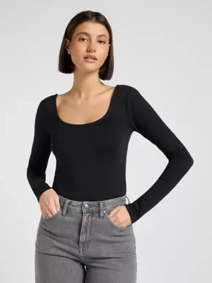 Zdjęcie produktu Lee Slim Long Sleeve Bodysuit Black Size