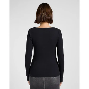 Zdjęcie produktu Lee Slim Long Sleeve Square Neck Top Black