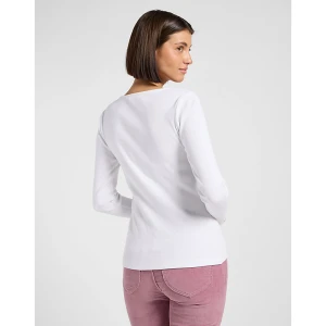 Zdjęcie produktu Lee Slim Long Sleeve Square Neck Top Bright White