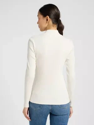Zdjęcie produktu Lee Slim Mock Neck Tee Ecru Size